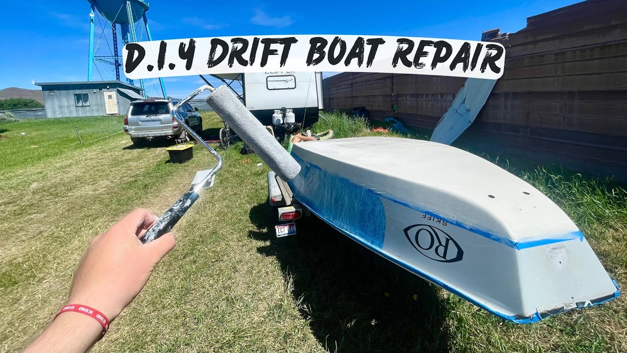 REPAIRING AND RE-PAINTING MY RO SKIFF DRIFT BOAT