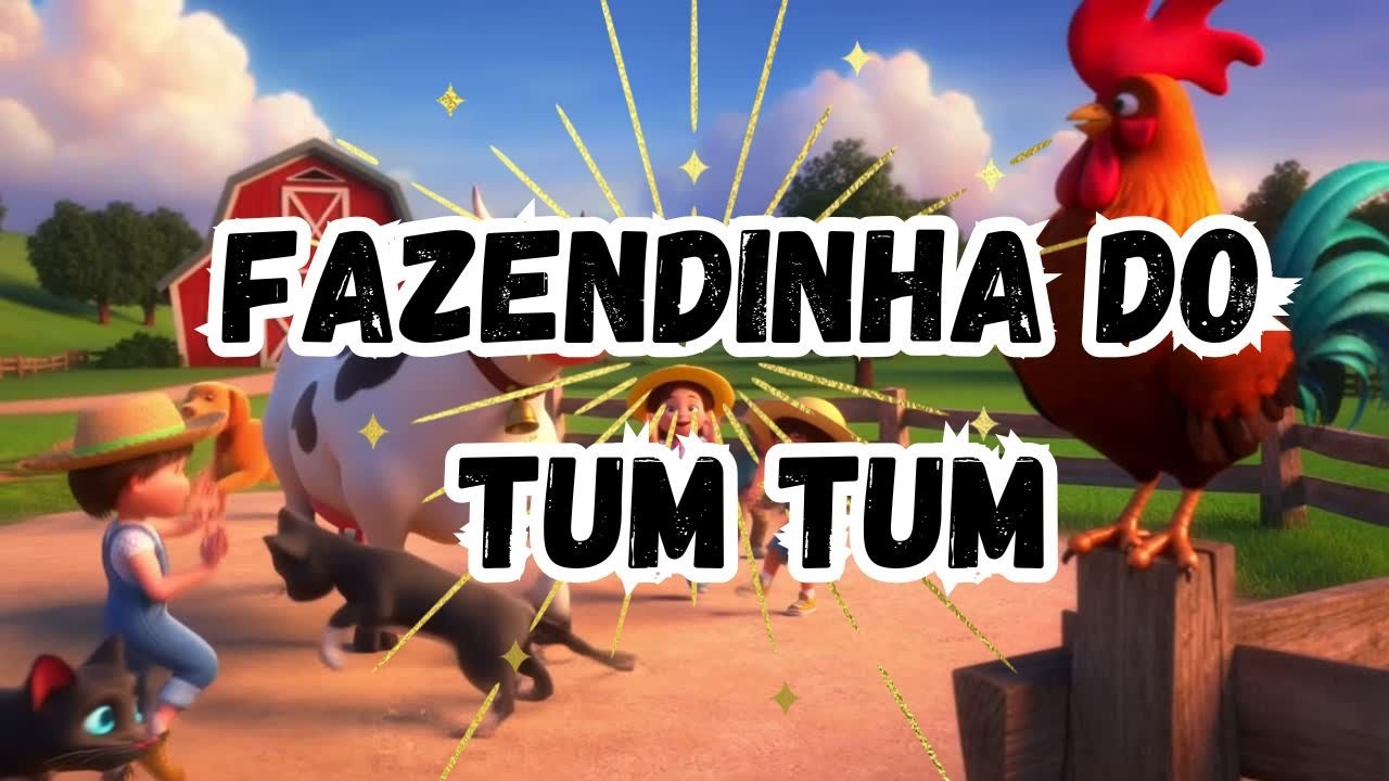 APRENDA O SOM DOS ANIMAIS DA FAZENDINHA DO TUM TUM - TIA JU E AS CRIANÇAS