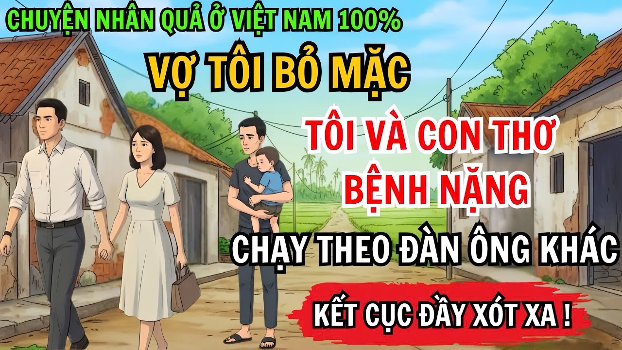 Vợ Tôi Bỏ Tôi Và Con Thơ Bệnh Nặng, Chạy Theo Đàn Ông Khác Và Kết Cục Đầy Xót Xa | Chuyện Nhân Quả