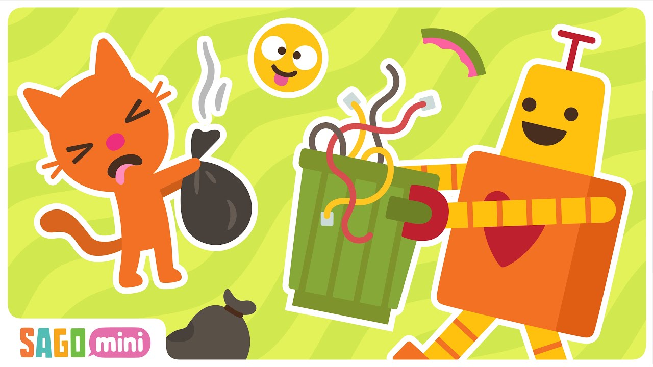 GARBAGE CLEAN UP! Read Aloud for Kids 📖🚛 | Read Along Stories for Kids | Sago Mini Storytime
