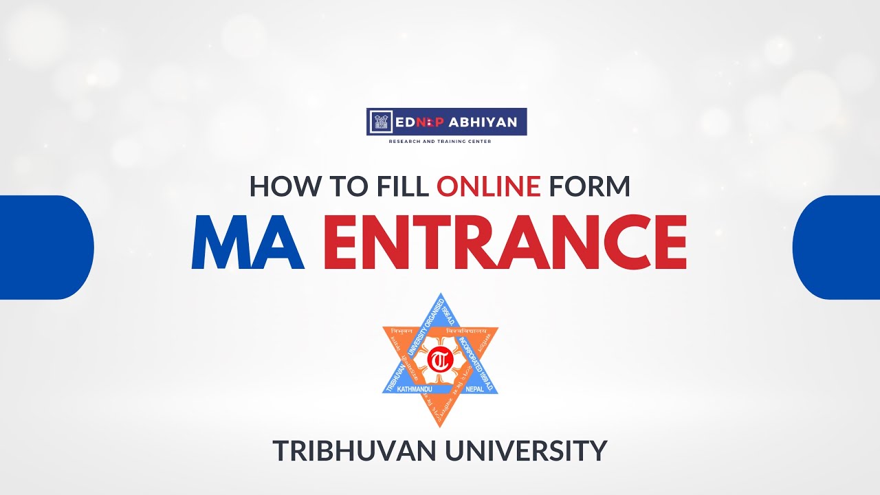 एम. ए प्रवेश फारम अनलाइन कसरी भर्ने | How To Fill MA Entrance Form Online | Tribhuvan University
