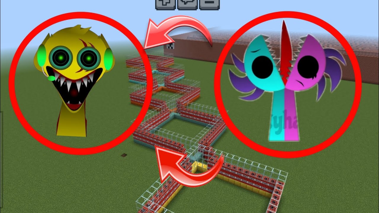 I Summon New Incredibox Sprunki in Minecraft Pe Mod #sprunki #minecraft #tnt #incredibox 