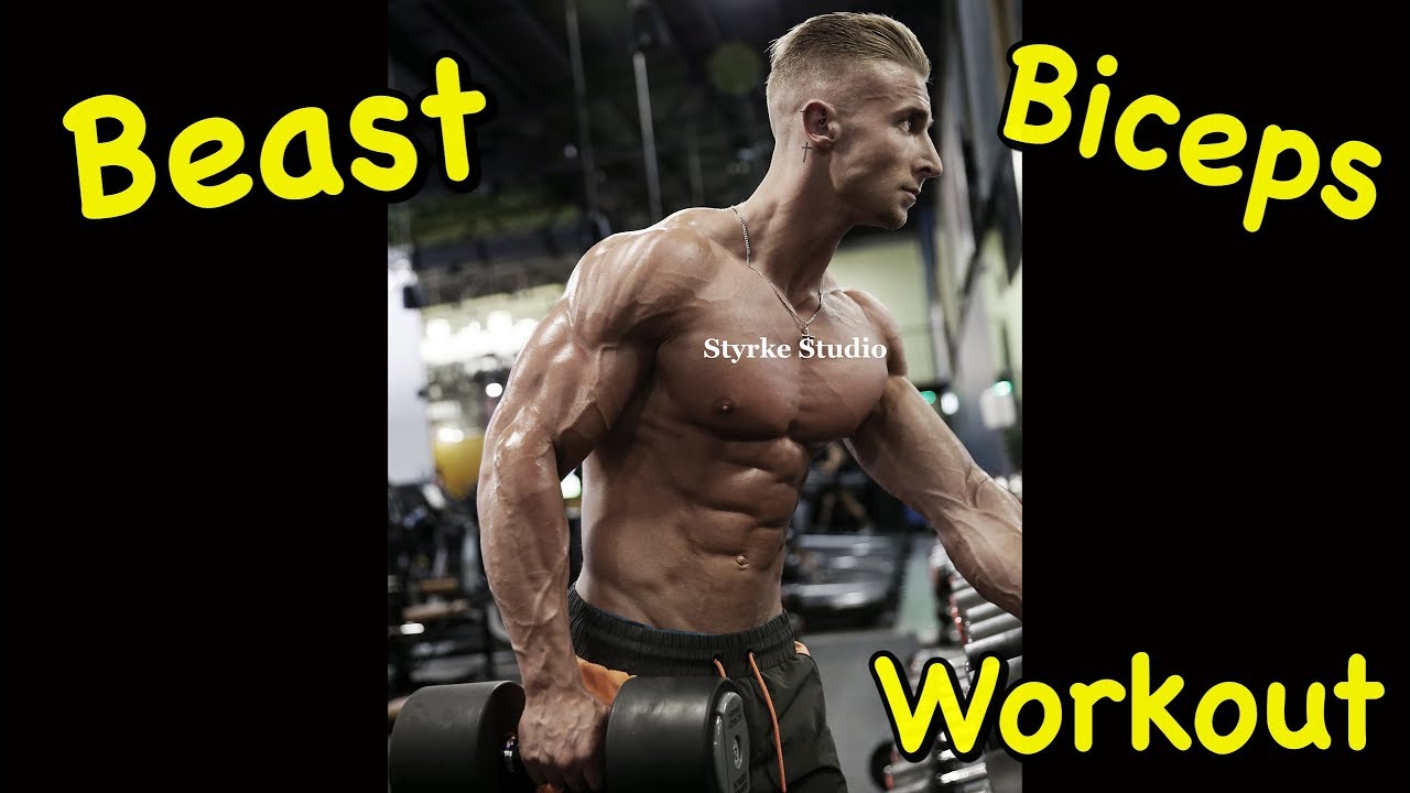 Mitch Costa Beast Arms Bicep Workout Styrke Studio