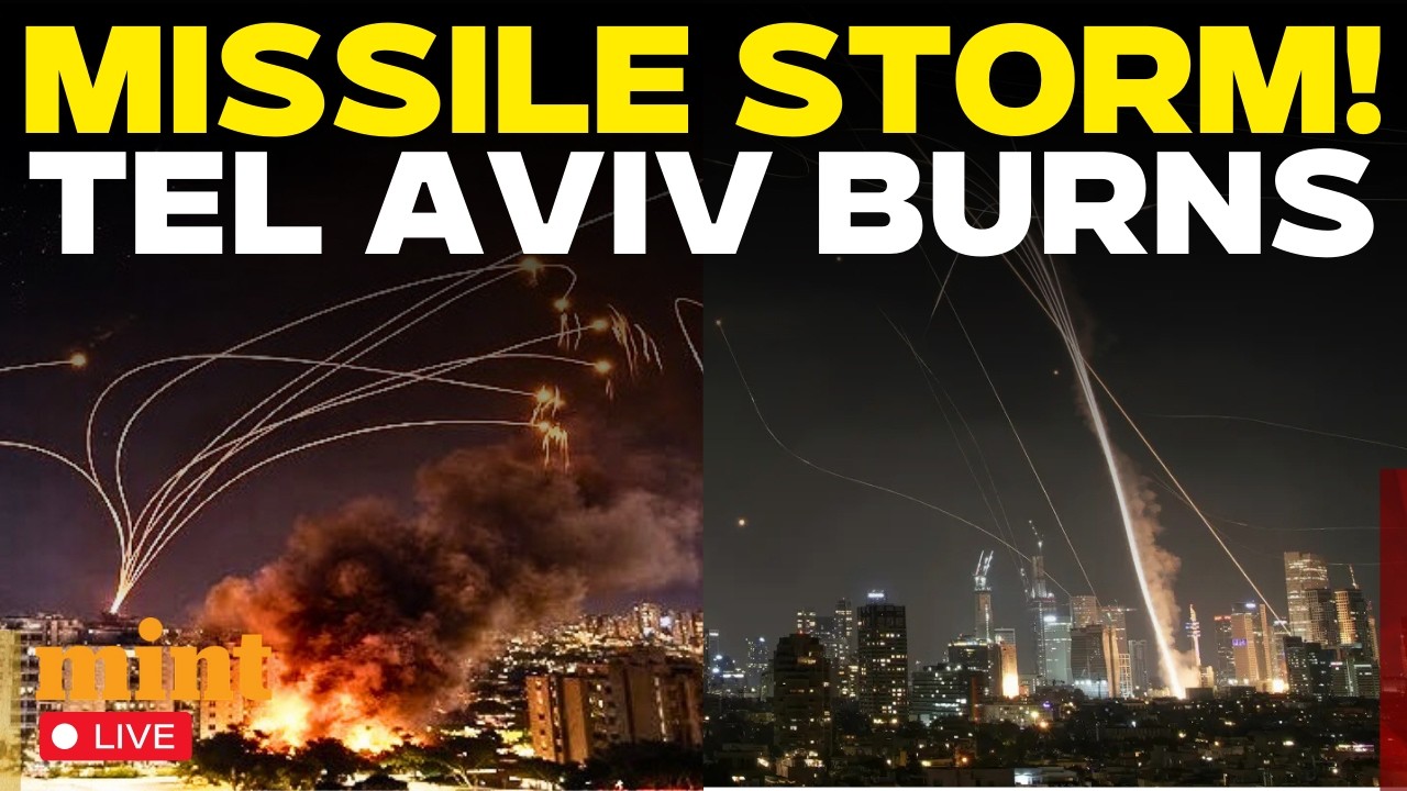 Iran Israel War Live | 3-Hour Overnight Attack Leaves Israelis in Panic | Tel Aviv Burns! | Tehran