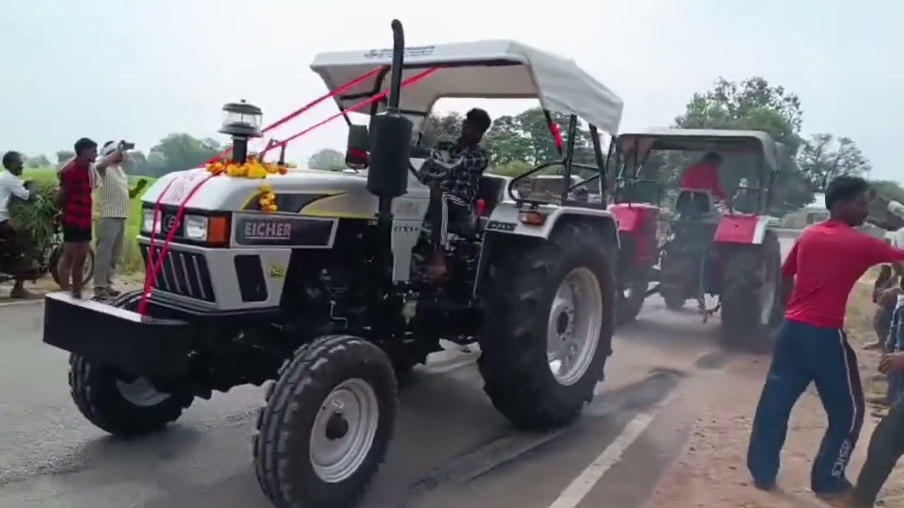 Eicher 485 VS Arjun 555 Touchan Competition #Mahindra #Eicher #Tractor #agriculture #nishudaswal