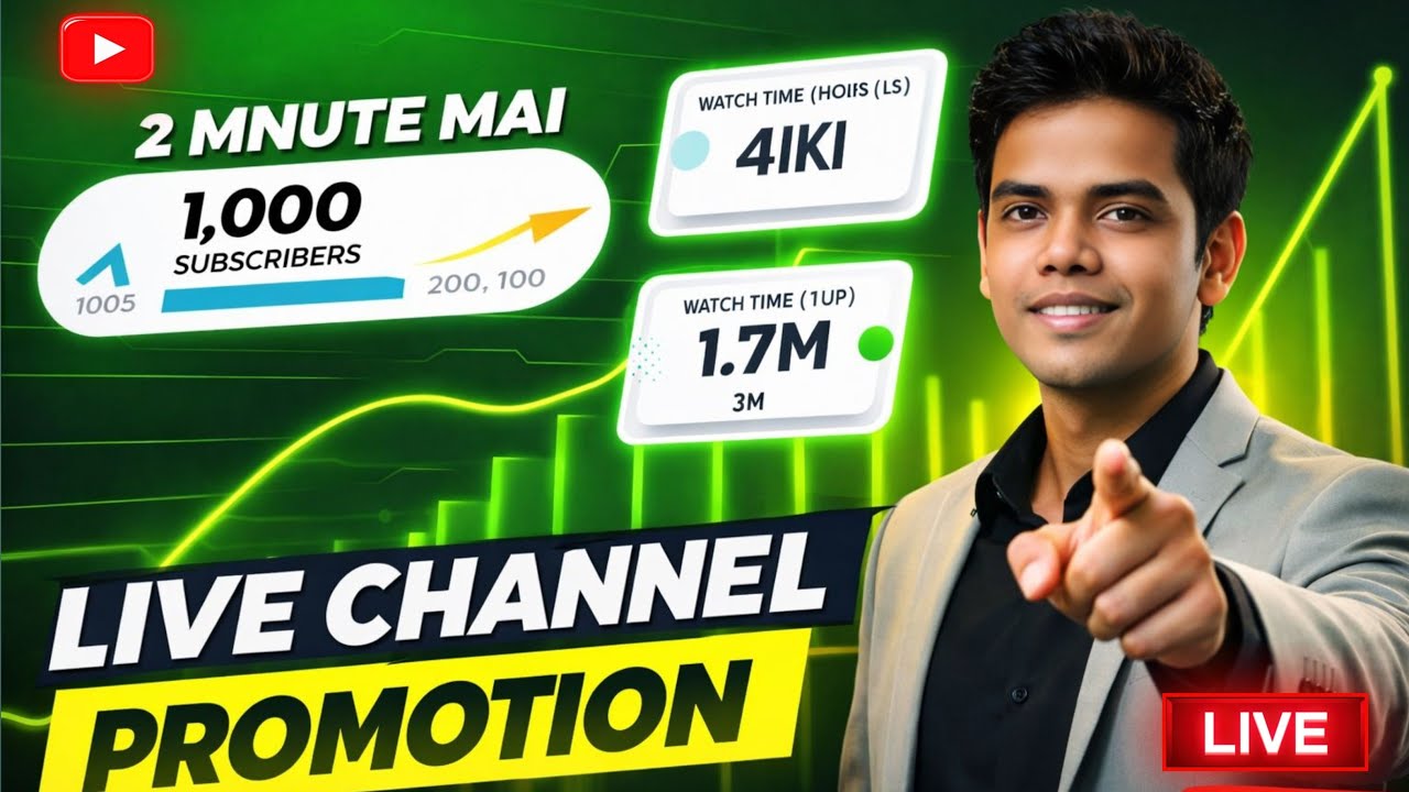 Live Channel Promotion 🚀 | Free Subscribe 💥 | Channel Check & Support | Grow Fast 2026