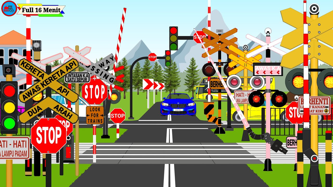 KUMPULAN VIDIO VERSI TERBARU PALANG PINTU KERETA API PANJANG FULL Part 6