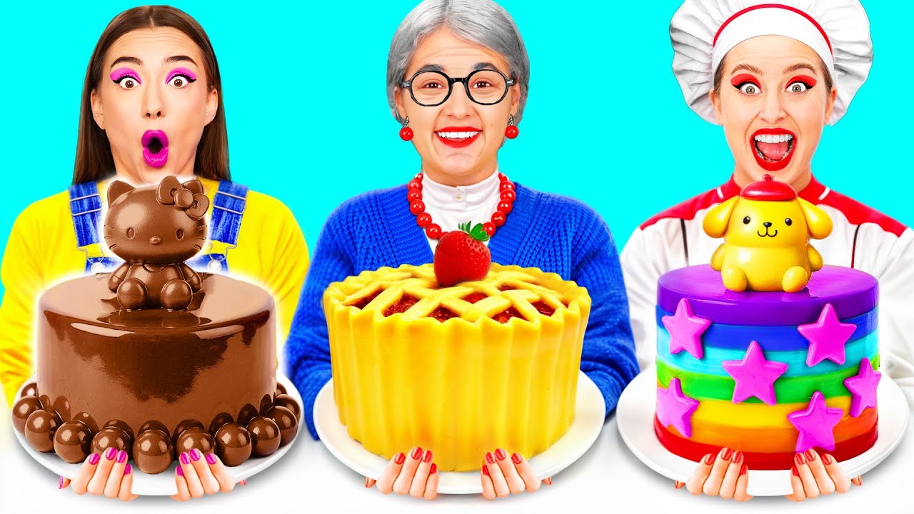 Sfida Di Cucina — Io vs Nonna | Divertenti Cucina Momenti Challenge Fun