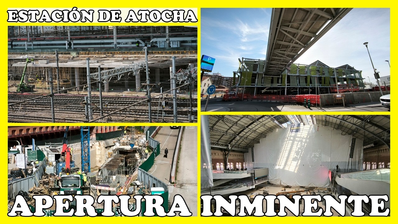 🚧 OBRAS ESTACIÓN ATOCHA: RECTA FINAL DEL NUEVO PARKING P3B | 12 MARZO 2026 🚧