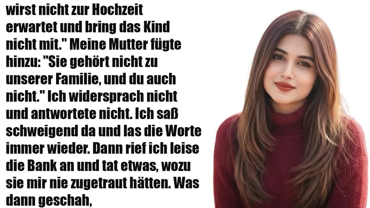 Von der Hochzeit verstoßen – Papas Nachricht änderte alles