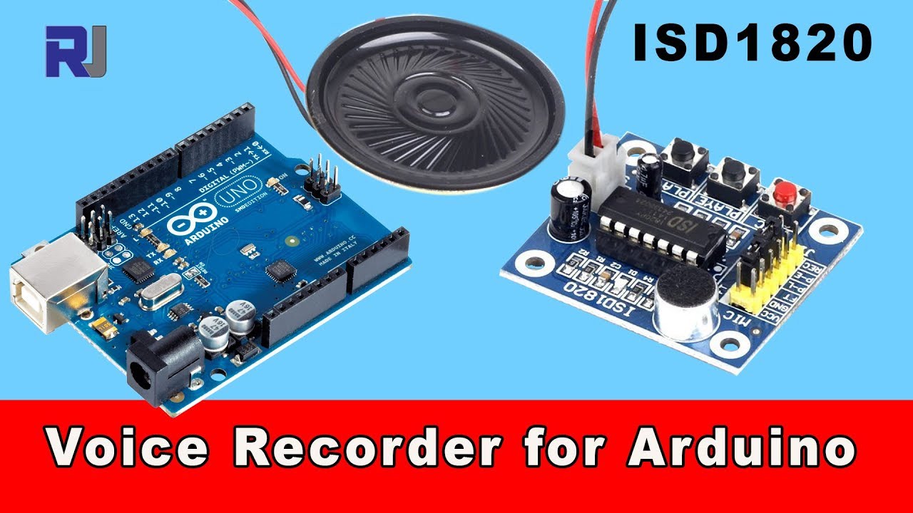 Arduino Talks with ISD1820 Voice, Audio Sound recorder player module with Arduino code RJT58