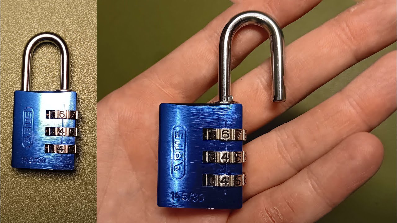 ABUS 145/30 Combination Lock - Opened without Tools