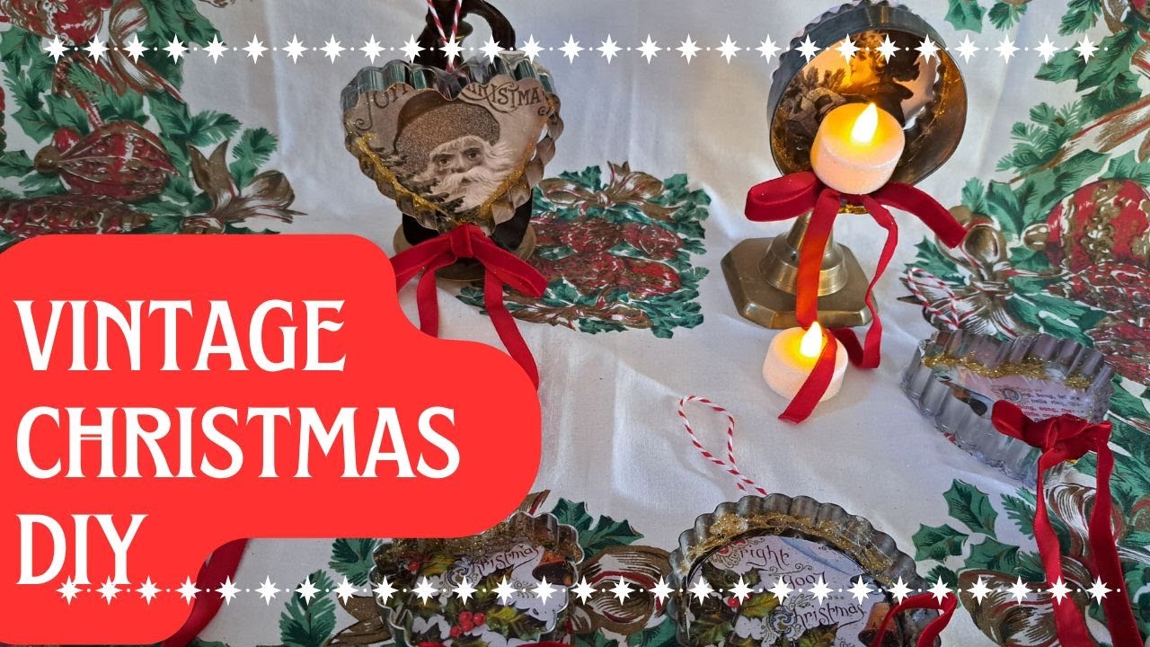 Make Vintage Tree Décor with Me! Easy DIY Christmas Craft