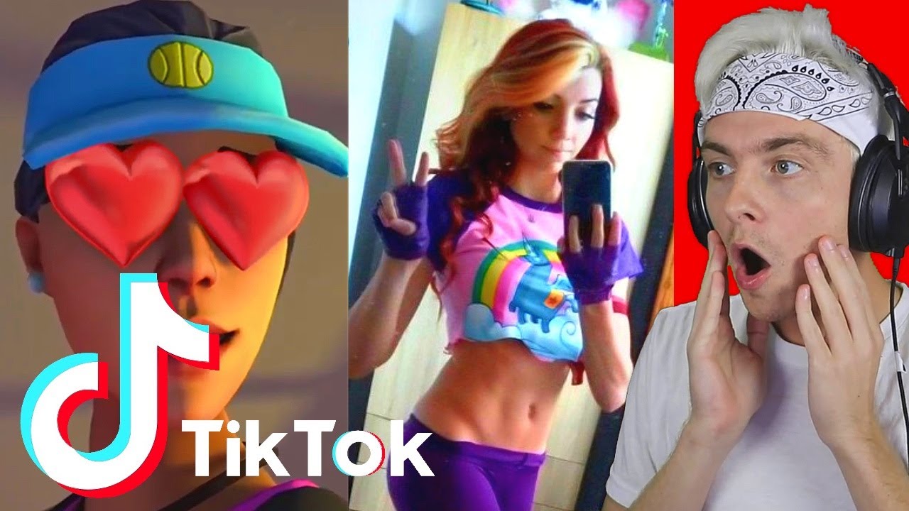 reacting to fortnite tik toks and trying not to laugh... (kinda funny)