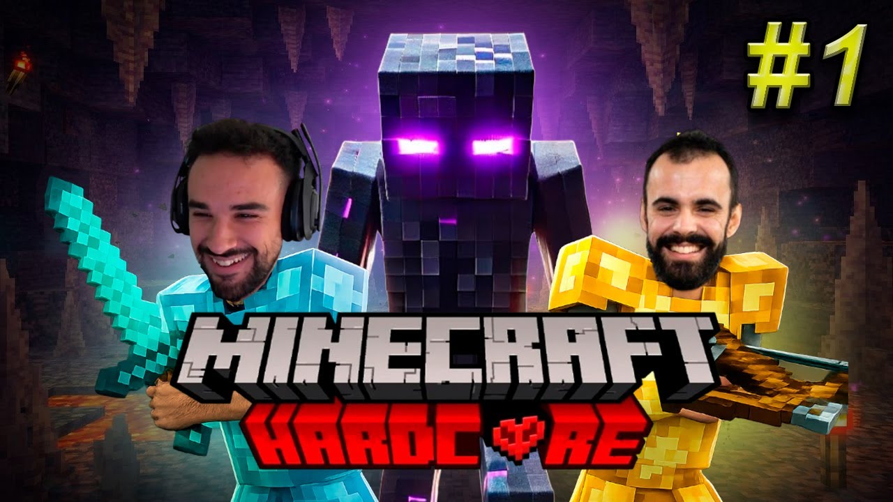 MEJORES MOMENTOS ILLOJUAN Y ANDRES - MINECRAFT HARDCORE 💀 #1