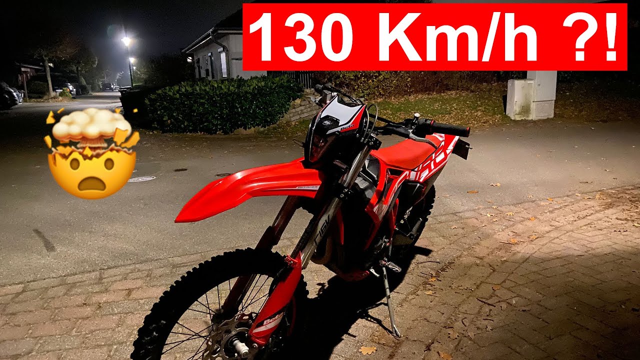 Beta rr 125 LC 2021 Euro 5 Enduro Speedtest German Autobahn