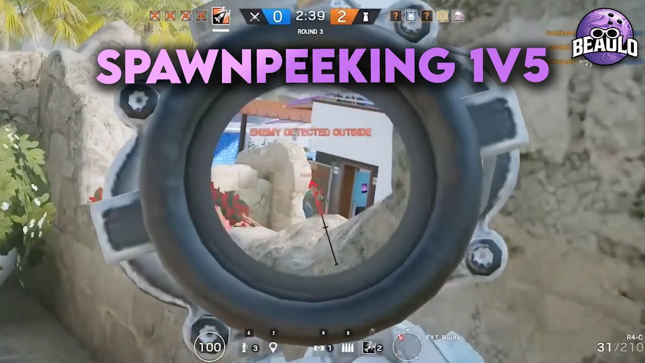 Throwback Spawnpeeking 1v5 - Rainbow Six Siege