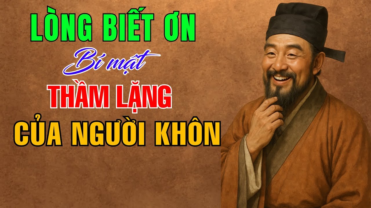 CỔ NHÂN DẠY : LÒNG BIẾT ƠN - BÍ MẬT THẦM LẶNG CỦA NGƯỜI THÀNH CÔNG  | Tríết Lý Cuộc Sống