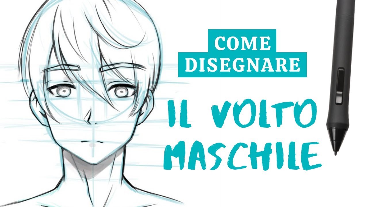 Come disegnare manga - Disegnare un volto maschile