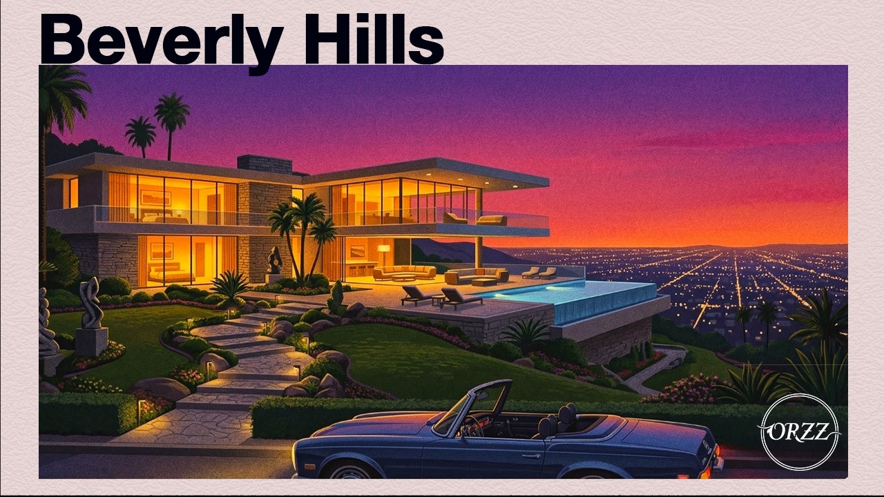 Beverly Hills Jazz House Mix Ideal for Evening Drives & Relaxation