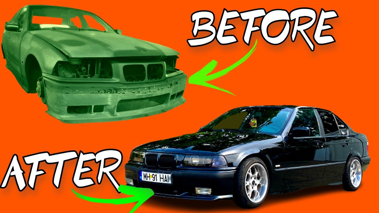 Building a BMW e36 Sedan In 10 Minutes! BEFORE / AFTER