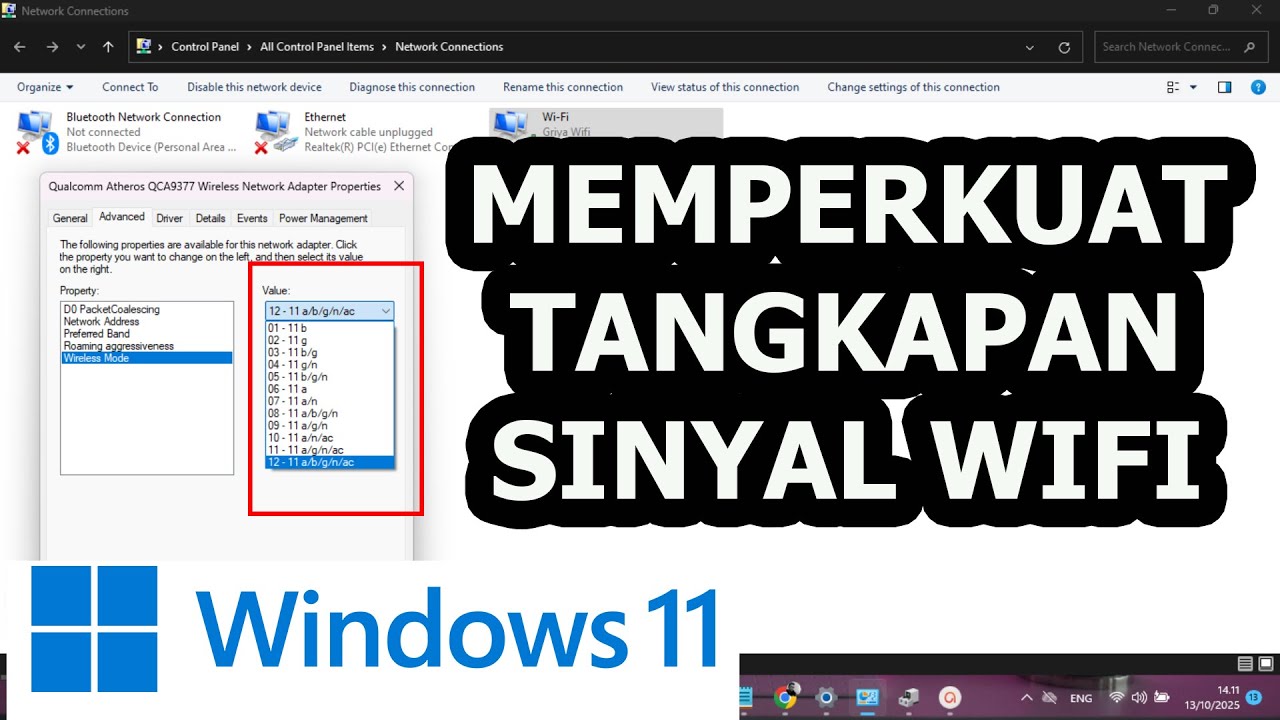 Cara Mempercepat Koneksi WIFI di Laptop Windows 11
