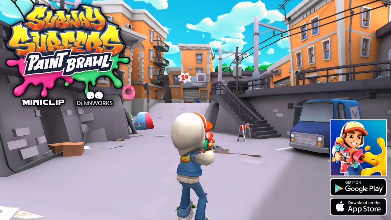 Игровой процесс Subway Surfers Paint Brawl на Android и iOS