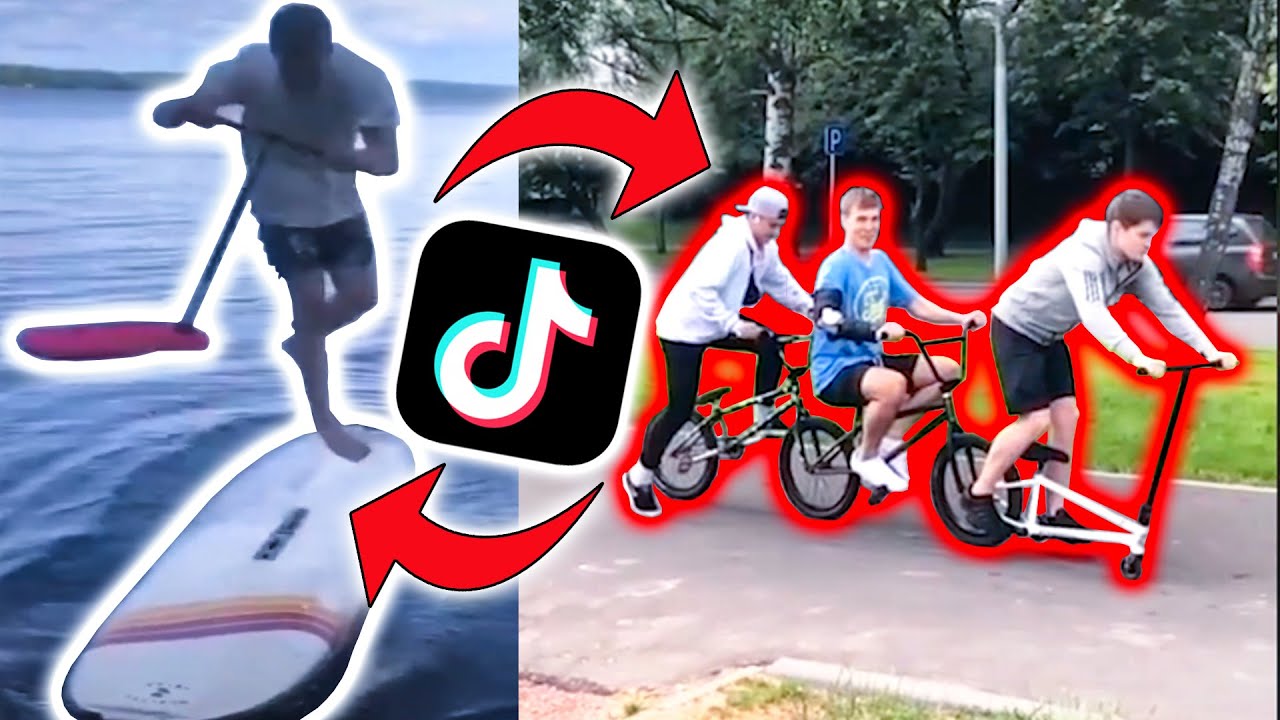 САМОКАТЕРЫ vs ТИК ТОК - Трюки На Самокате в ТИКТОК