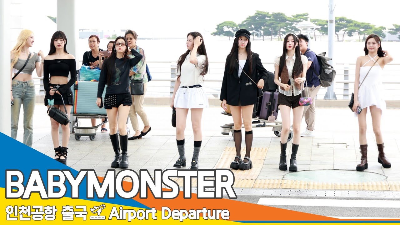 [4K] 베이비몬스터, 인천국제공항 출국✈️BABYMONSTER Airport Departure 2024.7.19 Newsen
