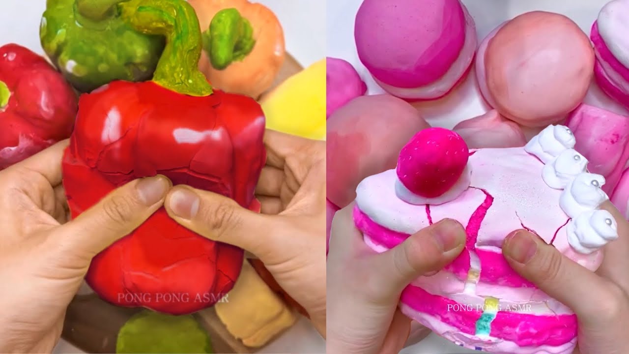 Plaster Clay Cracking 석고 점토 부수기 영상 모음 #4