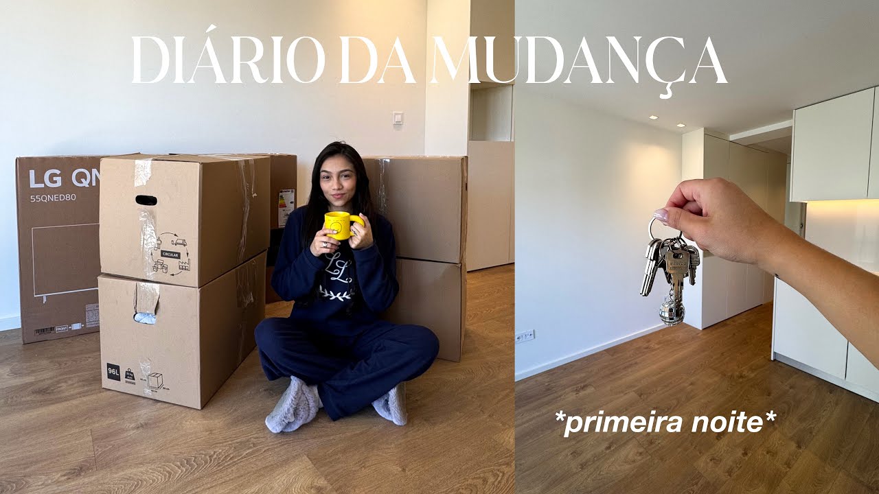 chegou o dia da mudan&ccedil;a || primeira noite morando sozinha