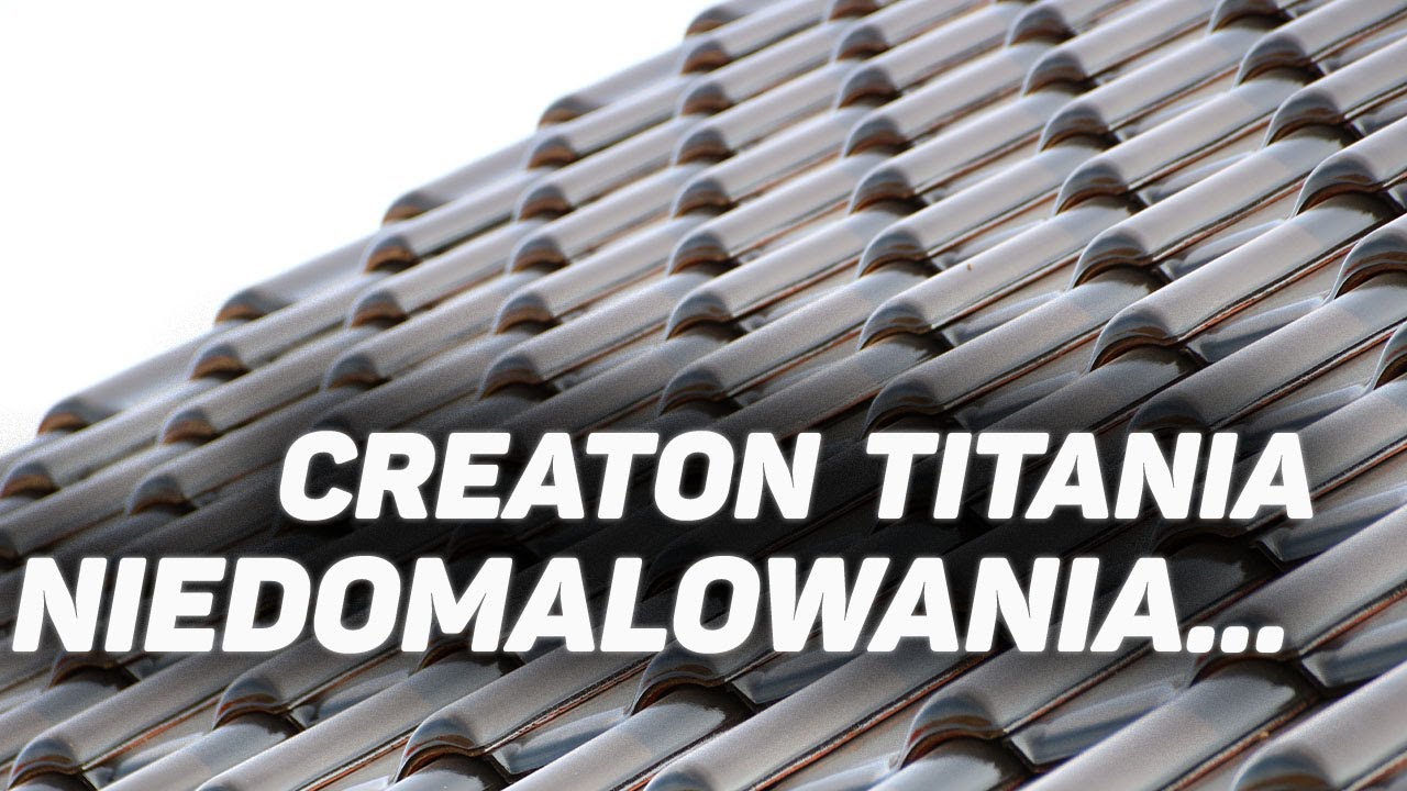 Niedomalowania... dachówka Creaton Titania... Jak to się prezentuje na dachu...
