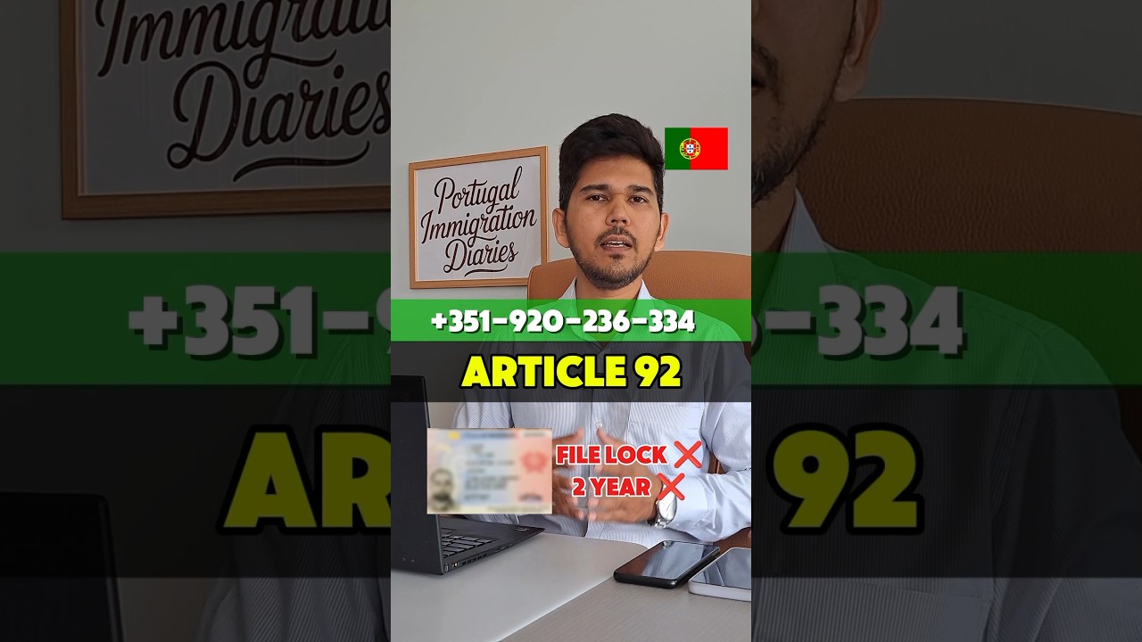 Article 92 Portugal Explained | Easy Way to Get TRC & Residency | Portugal Immigration Diaries