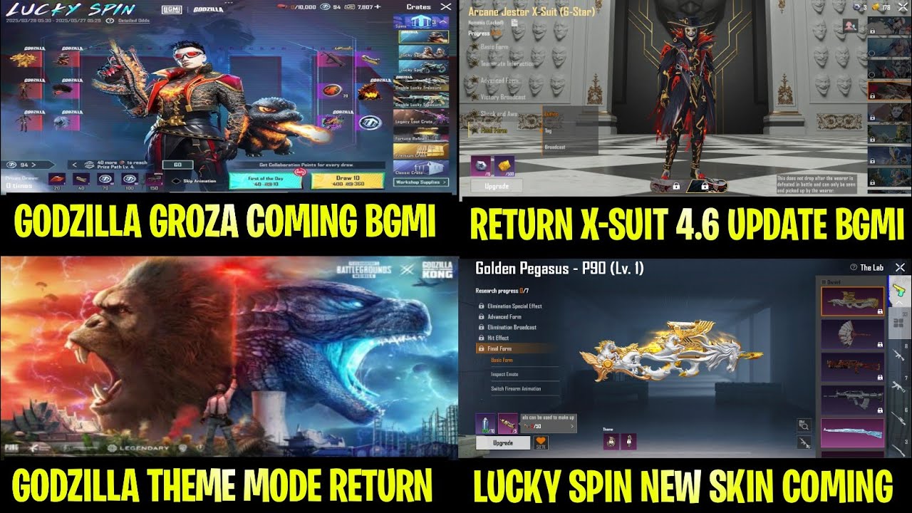 Bgmi Next X-Suit Leaks Return Date Here | Burning Godzilla Groza Coming | Godzilla Theme Mode Coming