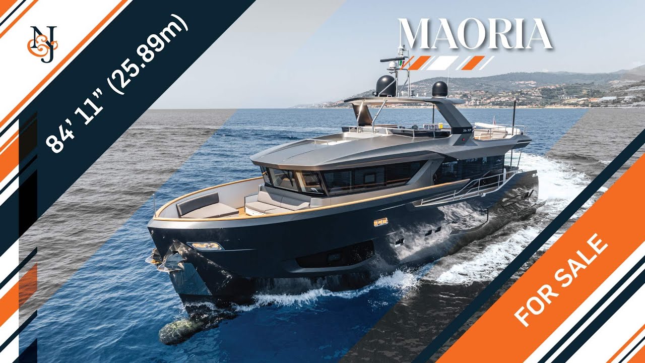 M/Y MAORIA for Sale | 84&rsquo; 11&rdquo; (25.89m) Numarine Yacht