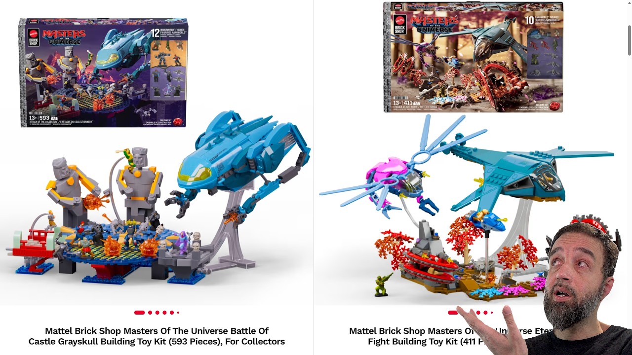 ✨ Новые наборы Mattel Brick Shop Masters of the Universe / He-Man и мои впечатления от них! #НеСп...