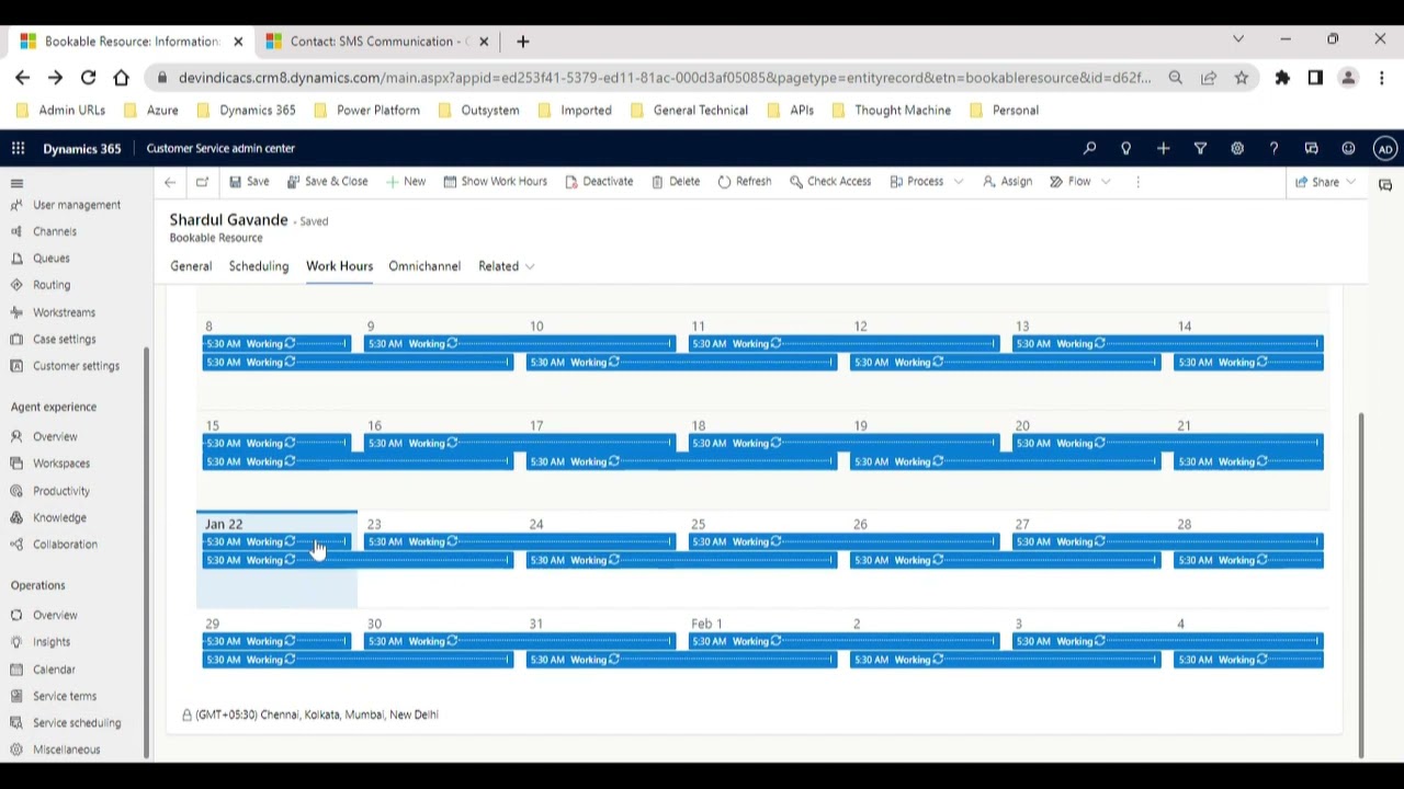 Dynamics 365 CRM Customer Service Resource Scheduling