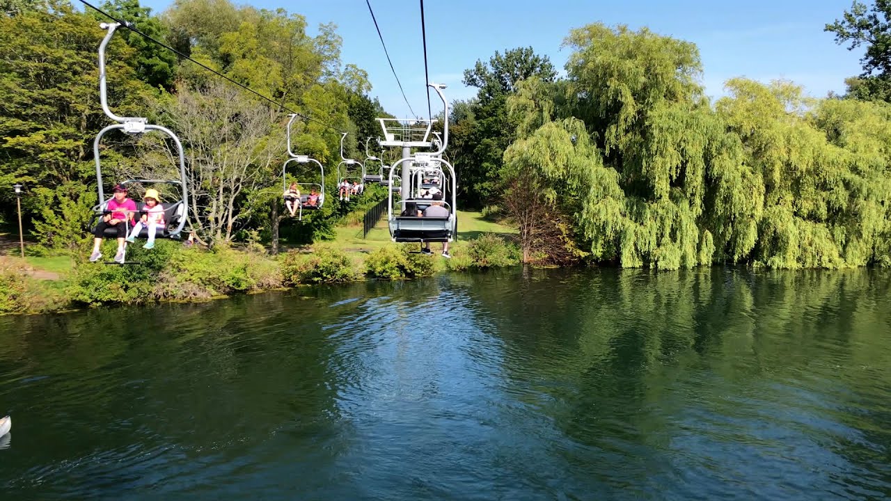[4K] Monday 4pm Beautiful view Sky ride center island Toronto