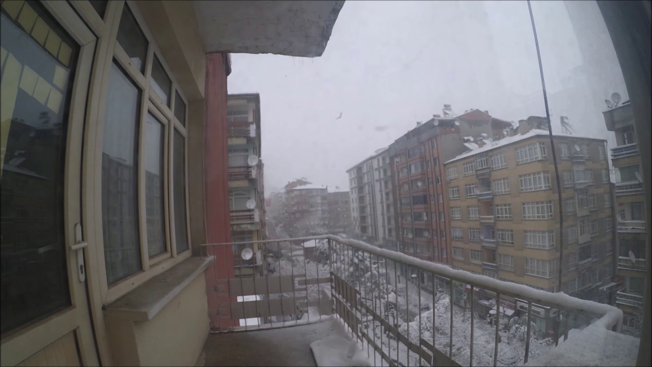 Elazığda 1dakikada 48saat (Time-lapse) soğuk ve karlı iki gün