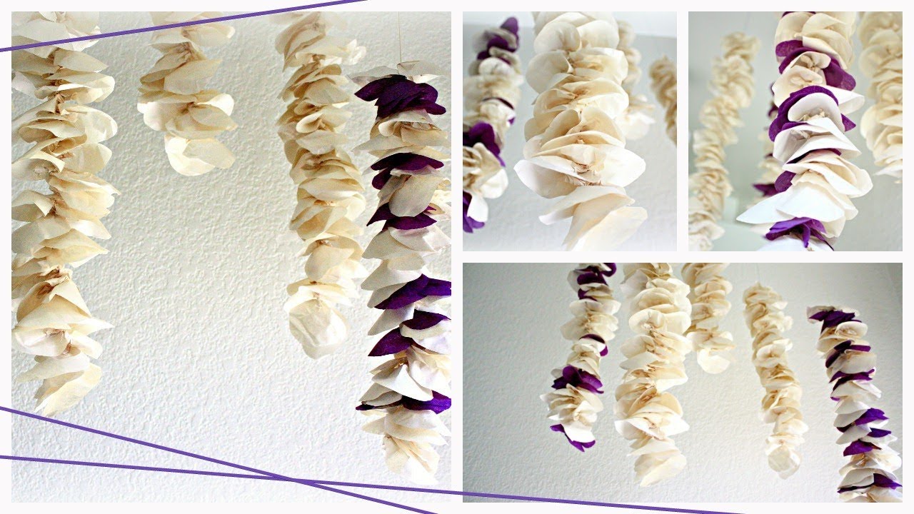 DIY Room Decor: Tissue Paper Wisteria