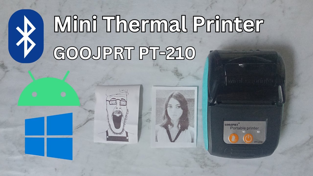 Мини-термальный Bluetooth-принтер (GOOJPRT PT-210)