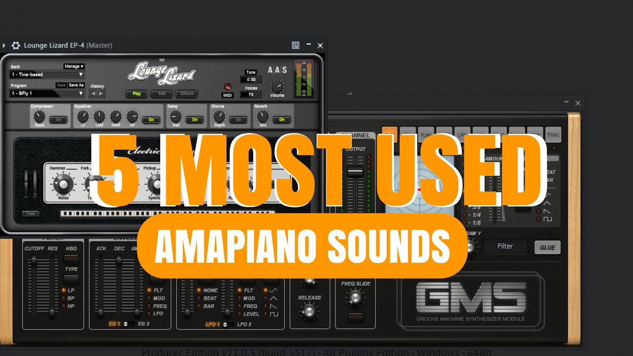 5 MOST USED AMAPIANO SOUNDS AND PLUGINS