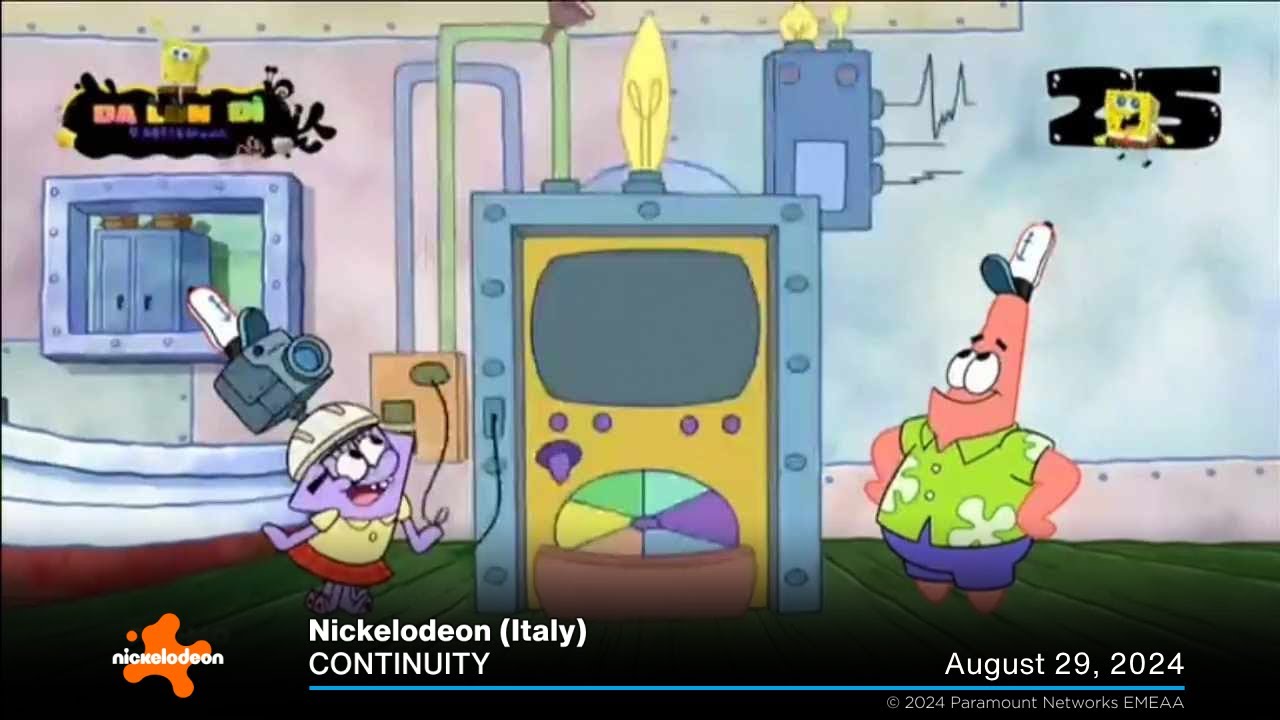 Nickelodeon (Italy) continuity | August 29, 2024 • Nickelodeon pubblicità | 29 agosto 2024