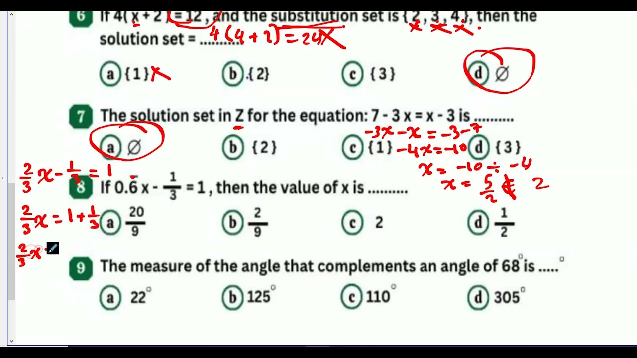 Revision prep 1/November test /مراجعه اولى اعدادي /ماث/الترم الاول/امتحان نوفمبر