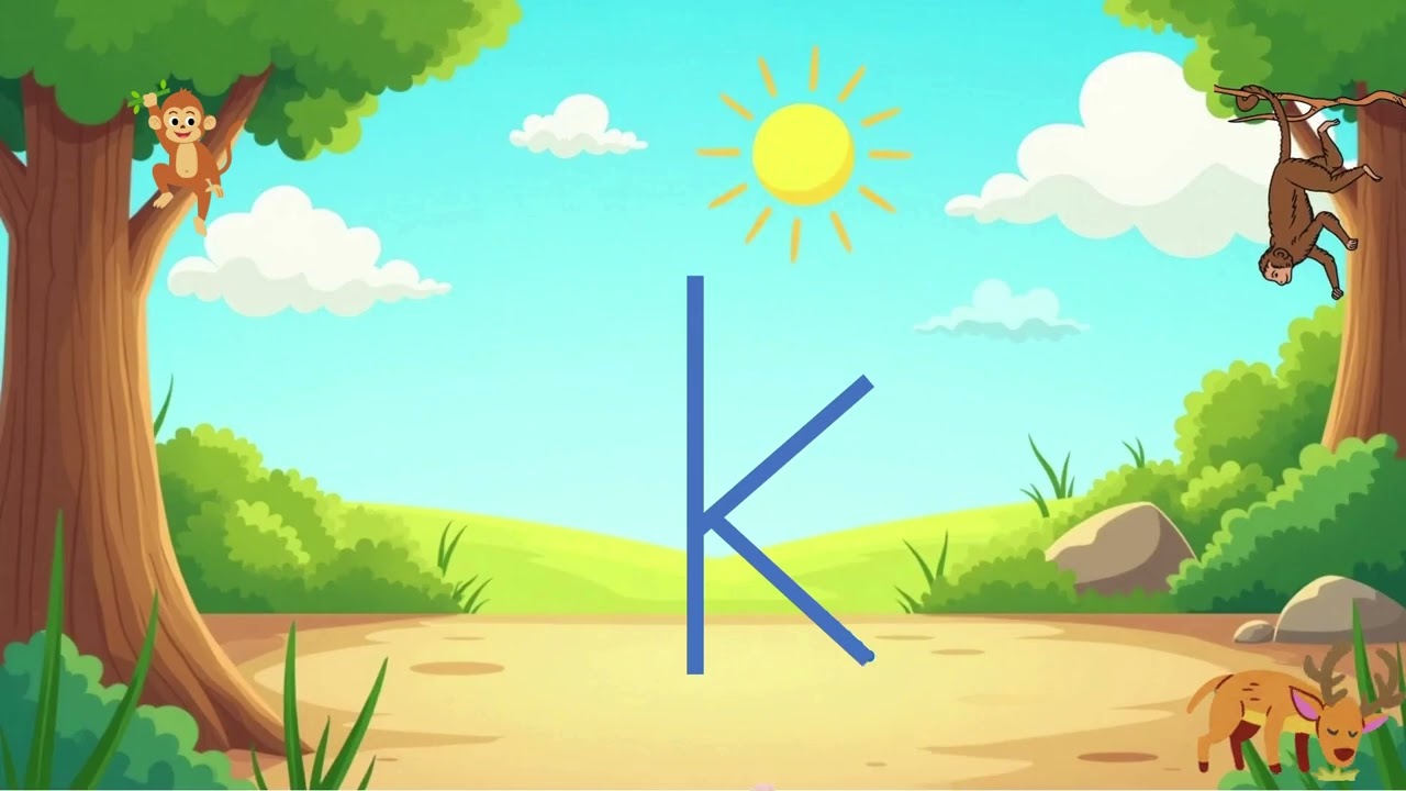 Let's write letter k