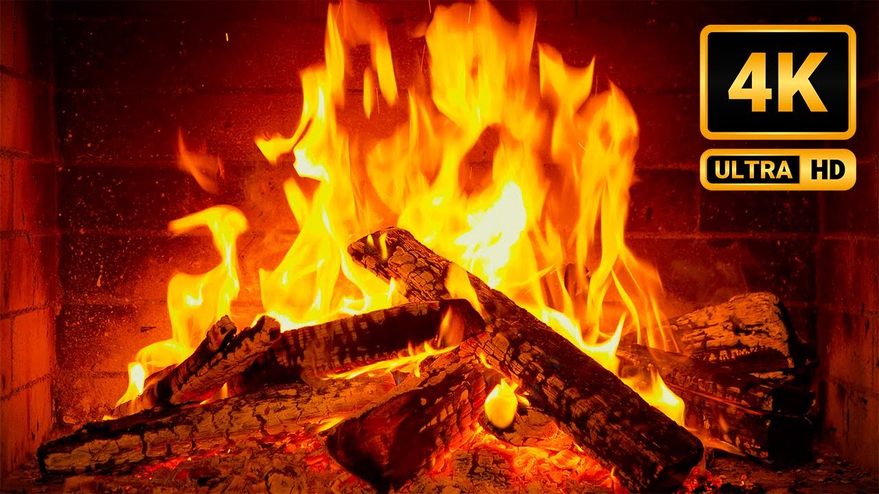 Elegant Piano Music & Fireplace 🔥 Natural Fire Sounds & Jazz Playlist