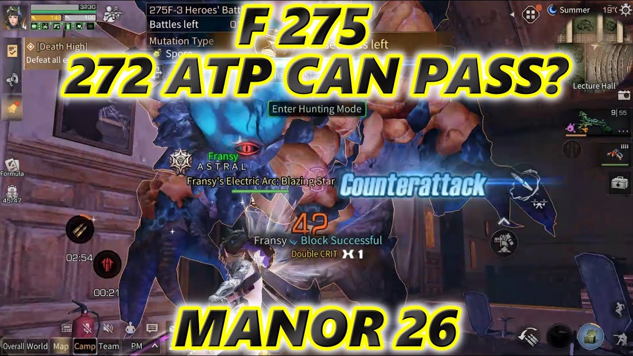 Lifeafter F275 With 272 ATP Can Pass? Btw Sorry Guys Cant Take Much Pilot Request,Explanation in Vid
