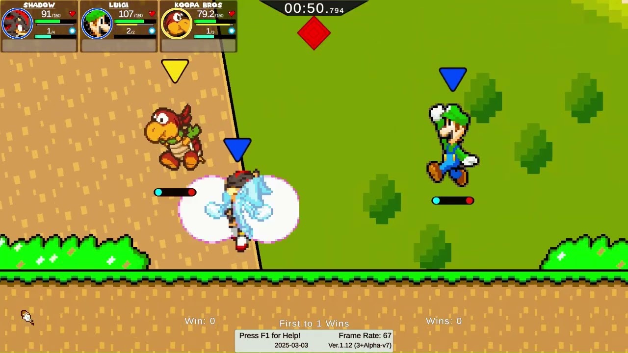 SMBZ: Luigi and Shadow vs The Koopa Bros.