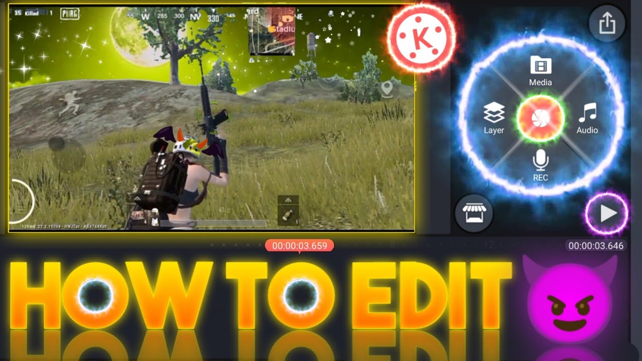 𝗛𝗼𝘄 𝗧𝗼 𝗔𝗱𝗱 𝗠𝗼𝗼𝗻 🌙 𝗘𝗳𝗳𝗲𝗰𝘁 𝗜𝗻 𝗣𝘂𝗯𝗴  #kinemaster #editingtutorial