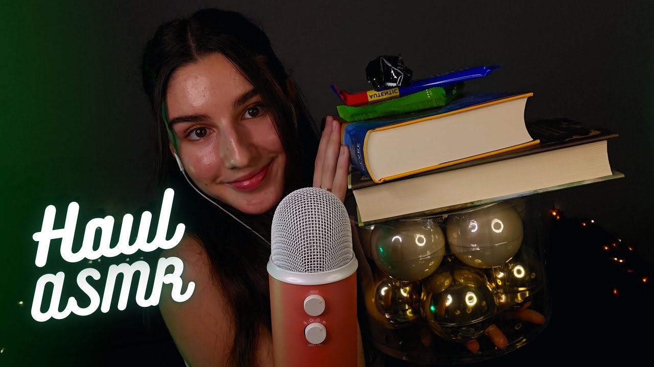 ASMR 🇹🇩 Haul Gaudeamus & Crăciun 🎄 *ȘOAPTE & SUNETE RELAXANTE*